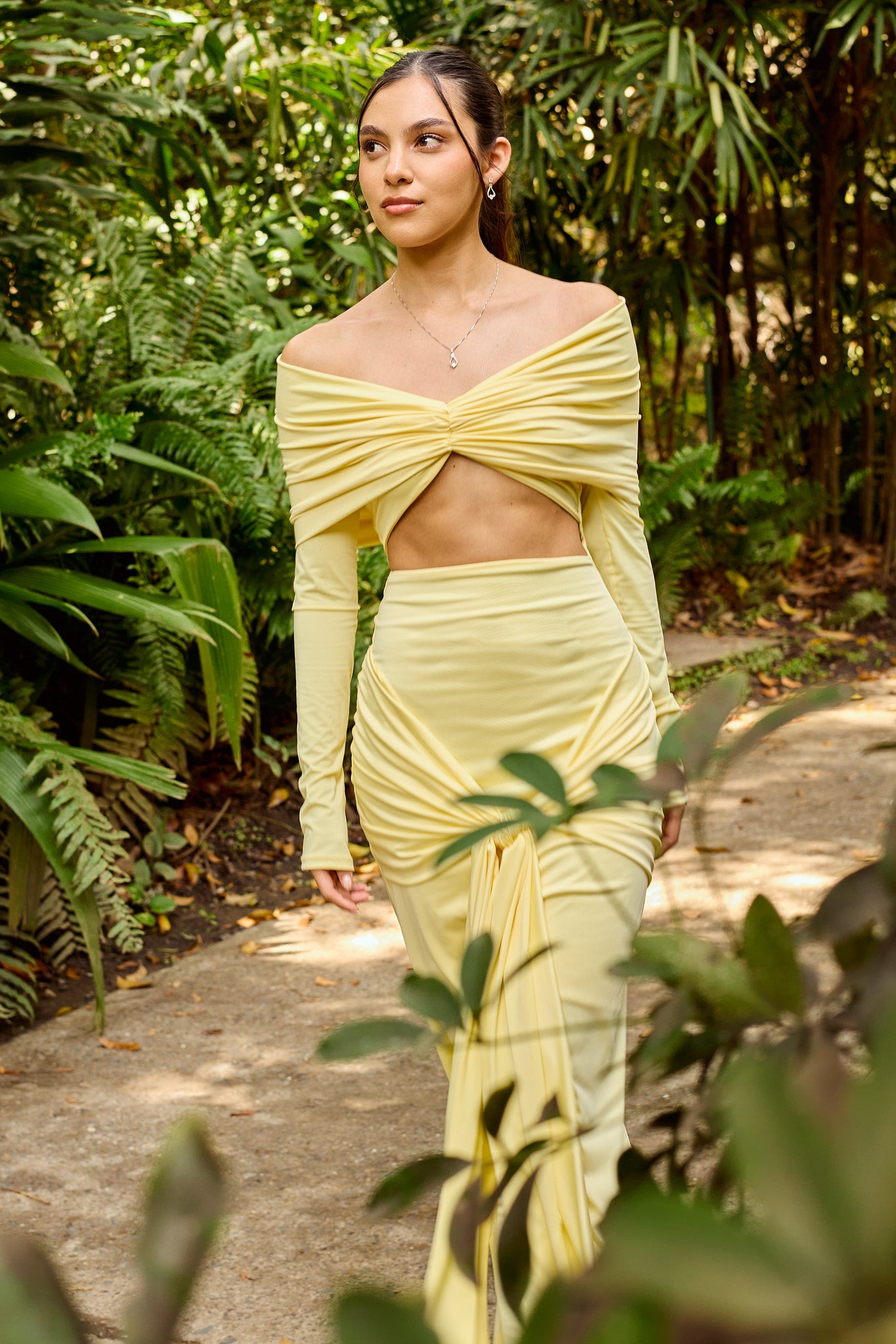 Vestido largo amarillo Solar