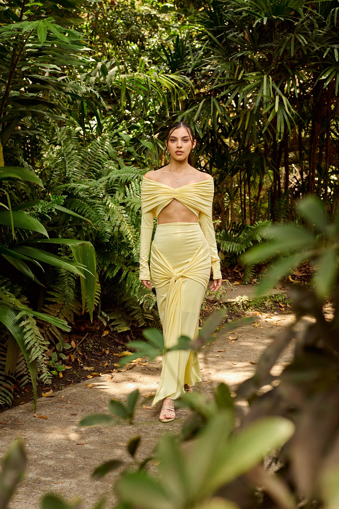 Vestido largo amarillo Solar